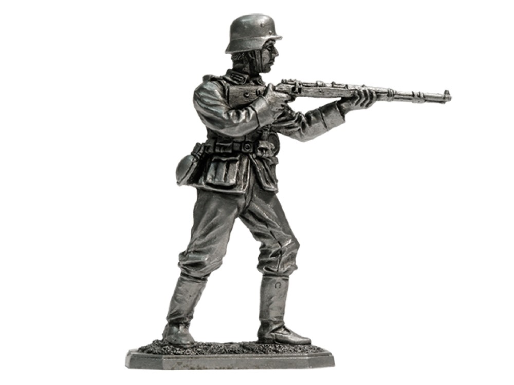 Фигура оловянная Немецкий пехотинец с винтовкой Mauser 98, 1944-45 vnt-01